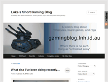Tablet Screenshot of gamingblog.lnh.id.au